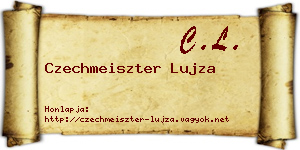 Czechmeiszter Lujza névjegykártya